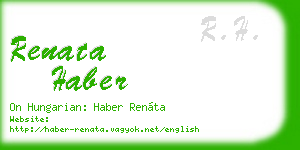 renata haber business card